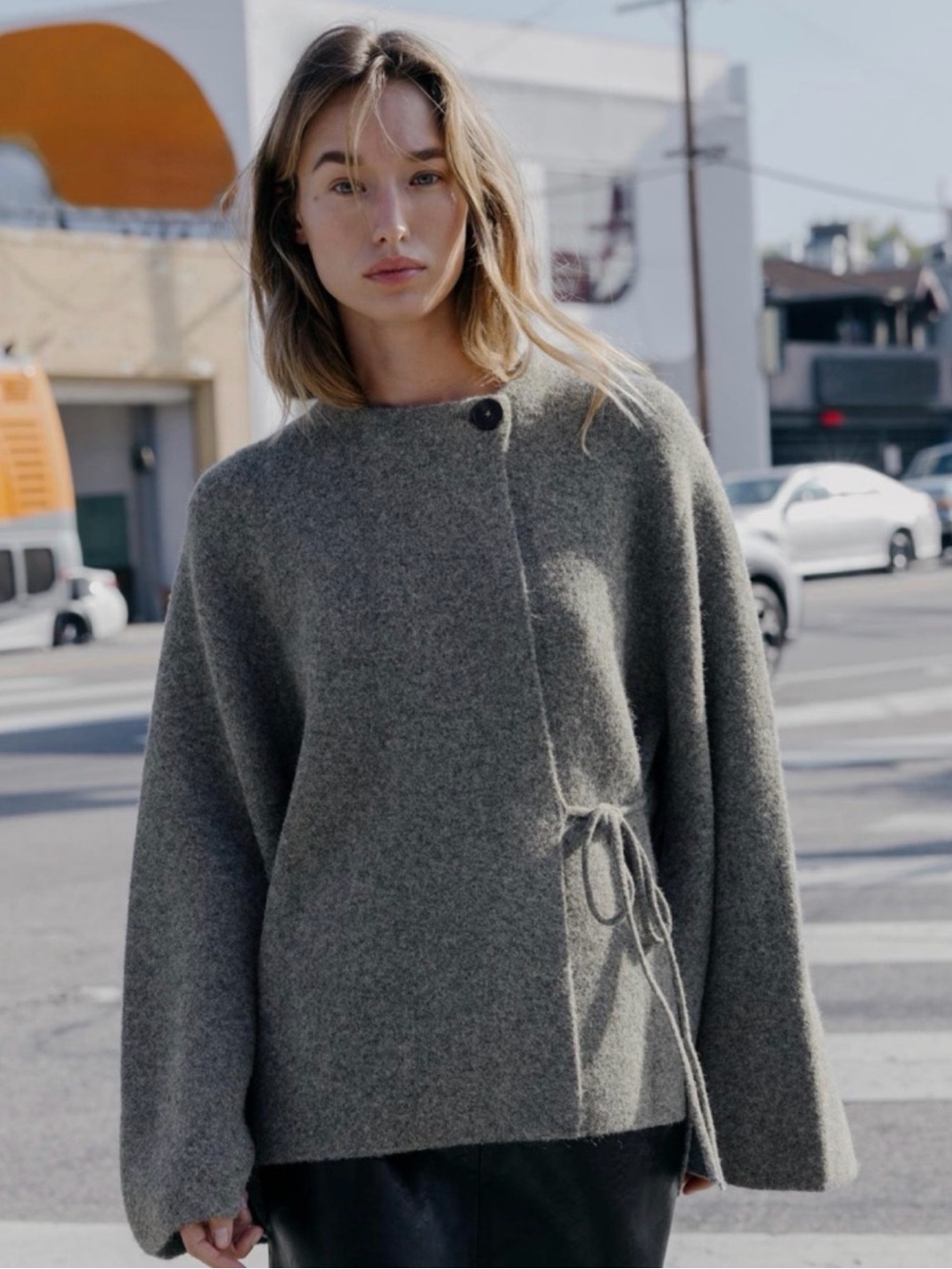 Zara Cardigan Cape With Sleeve Openings
